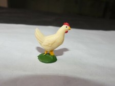  FIGURINE ACEDO  FERME GRAND POULE BLANCHE TETE LEVEE 