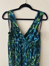 AB Studio Dress Maxi, Sleeveless Women’s Size XL Multicolor