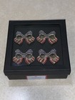 Storehouse Napkin Rings Patriotic 4th of July Flag Red White & Blue Set 4 — photo 1