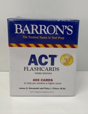 ACT Flashcards 3rd Edition (Barron's Test Prep) 400 Flashcards - NEW SEALED