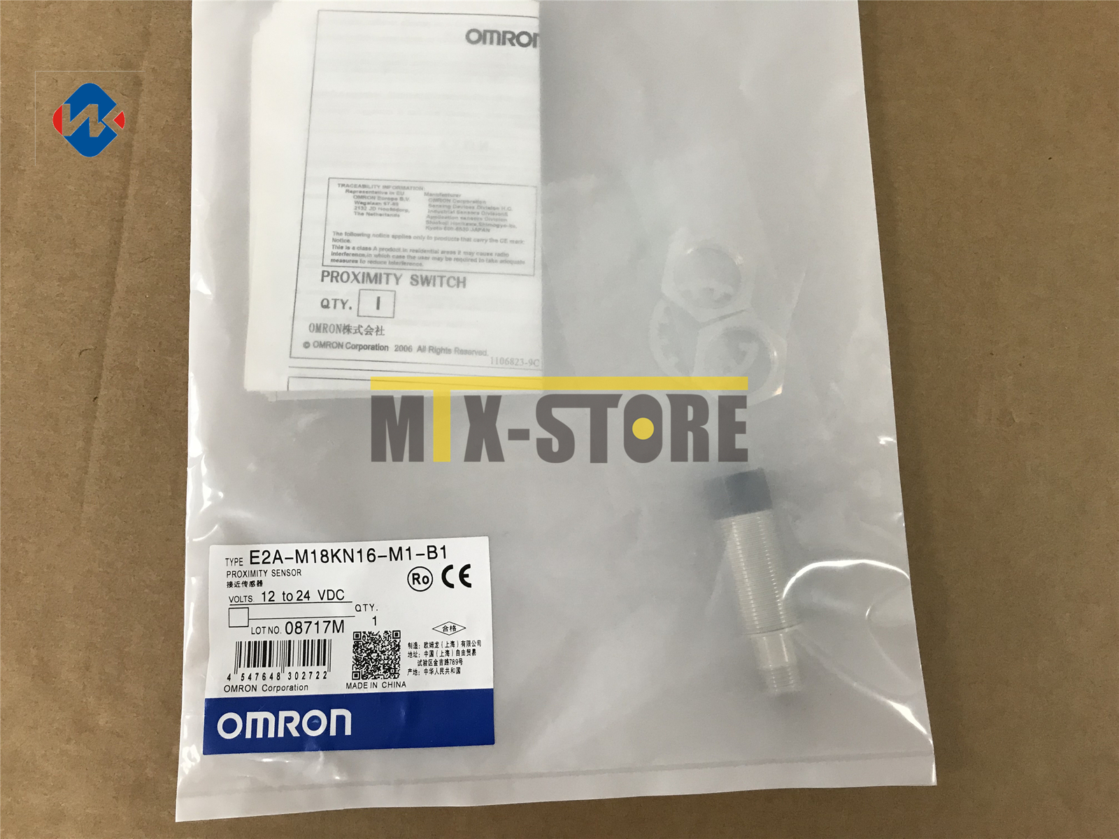 1PC New Omron E2A-M18KN16-M1-B1 Sensor&Proximity Switch
