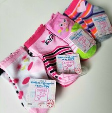 12 Pair Swiggles Baby Girl 12-24 Months Anklet Socks Non Skid Owl Cheetah Flower