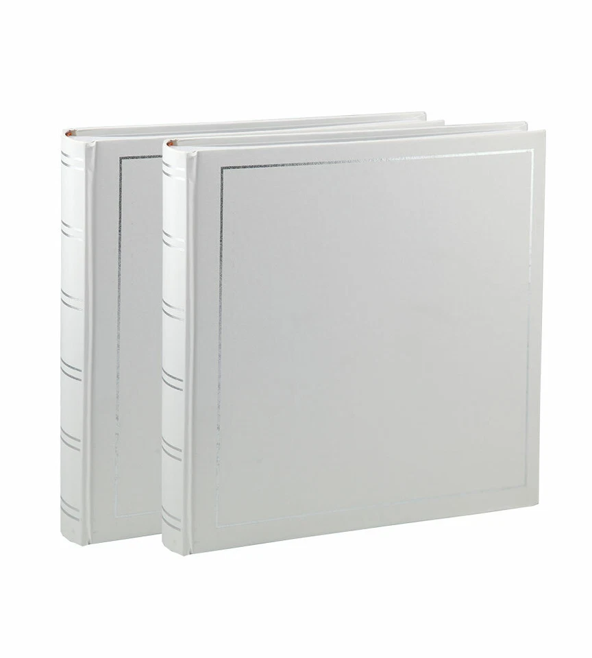 2x Fotoalbum Tradition in Weiß 30x30 cm 100 Seiten Jumbo Fotoalbum Buchalbum