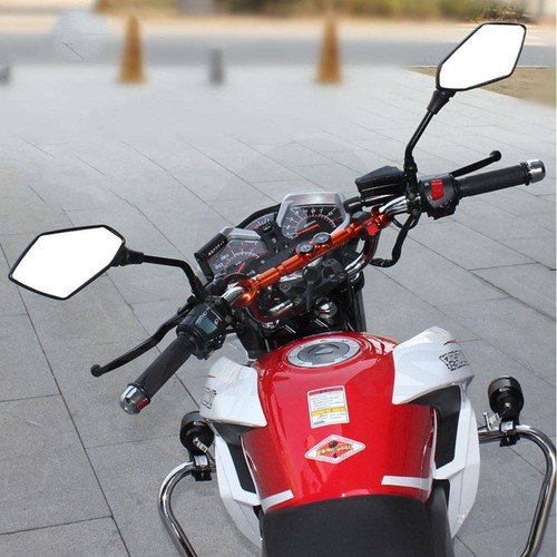 Pair 8mm 10mm Universual Motorcycle Mirror Scooter E-Bike Rearview Side Mirrors - Picture 9 of 11
