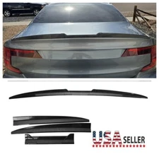 For Volvo S40 S60 S80 S90 Sedan 53"Rear Trunk Spoiler Tail Lip Carbon Fiber US
