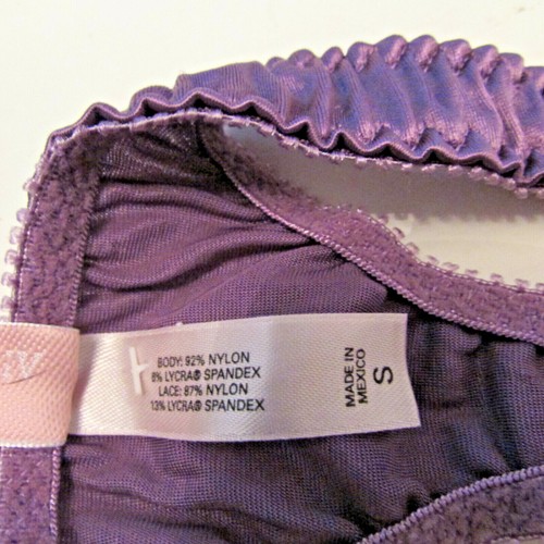 Victoria's Secret Purple Lace Second Skin Satin V-G-String Thong Bikini Pantie S - Picture 5 of 12
