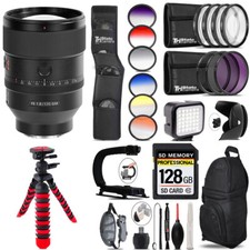 Sony FE 135mm f/1.8 GM Lens  LED Light -128GB Kit Bundle