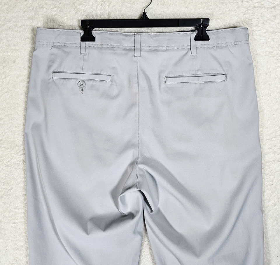 Pantalones de golf BCG para hombre talla 38x30 gris frente plano, bolsillos, pierna recta Foto 3 de 4