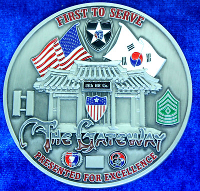 US Army 19th Human Resources Company 2ID DSSB Assassins Challenge Coin ...