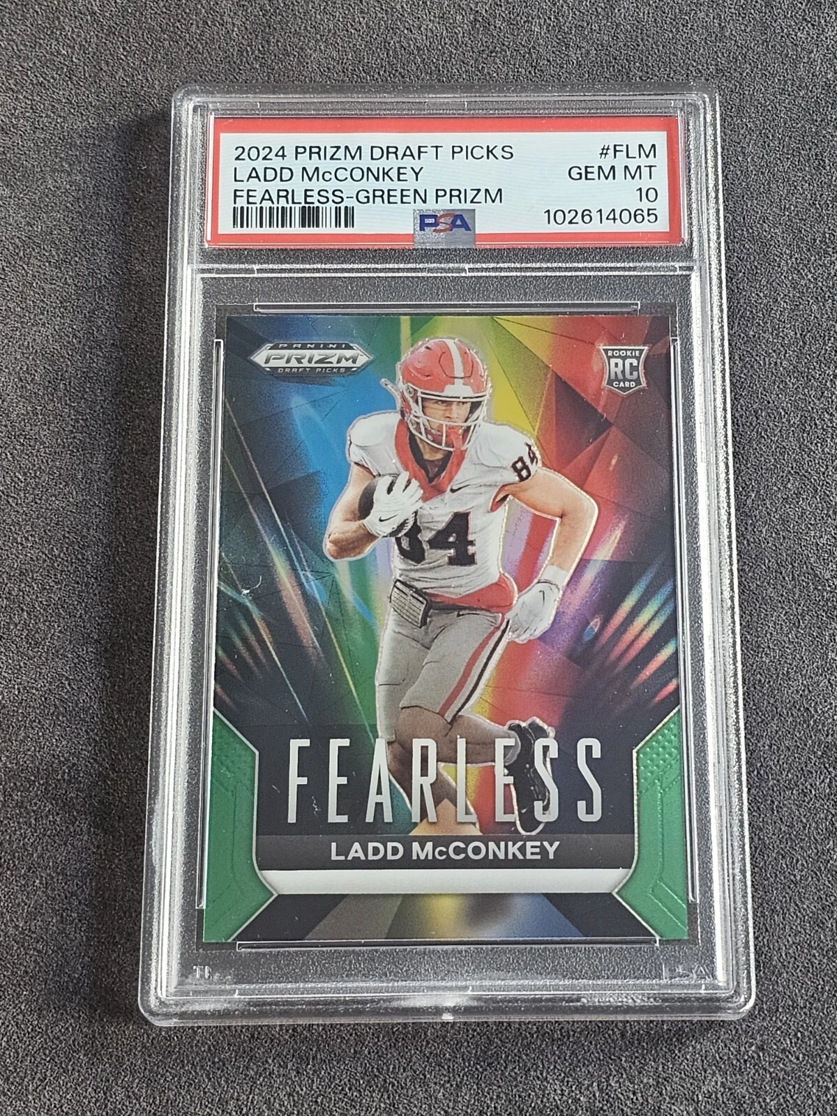 Ladd McConkey Panini Prizm Draft Picks Fearless #FLM Green Prizm