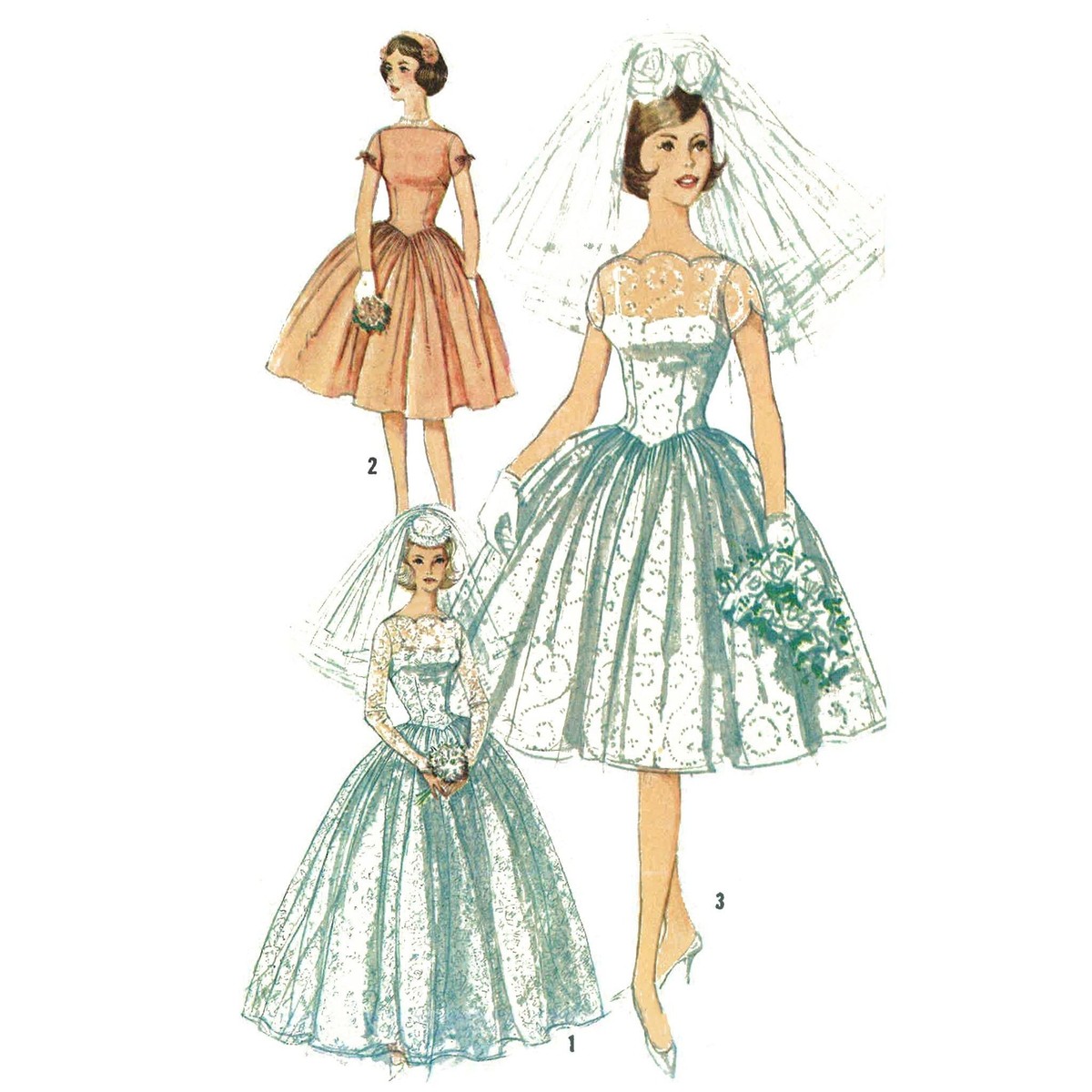 50s Wedding Dress Pattern 50s Wedding Dress Inspiring Vintage
