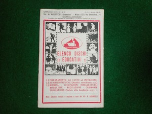 RARE: Victor Records Italian Educational Records Catalog 1930 - 1931