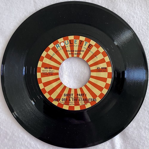 Joey D & The Starliters Shout 45 RPM Vinyl Record Roulette VG+
