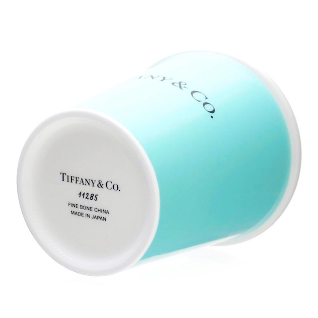 TIFFANY & CO BONE CHINA Espresso Paper Cup set of 4 w/ Box Tiffany