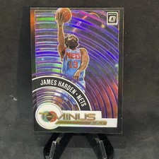 2020-21 Donruss Optic Basketball James Harden T-Minus 3 2 1 Insert Purple Holo
