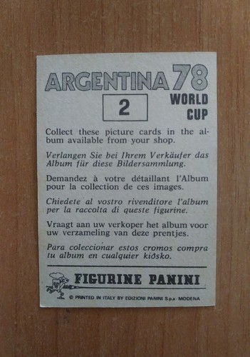 FIGURINE CALCIATORI PANINI ARGENTINA 78 (N. 1-205) SCEGLI DAL MENU A TENDINA - 第 3/299 張圖片