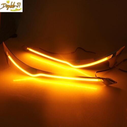 For Honda CRV CR-V 2012-2014 Front Headlight Strip Led DRL Turn Signal Light 2X - Picture 4 of 11
