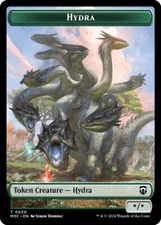 Hydra+Boar 2-Sided Token 20+17 MTG Commander M3C  NP