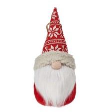 Christmas 10" Tall Jumbo Red and White Fabric Gnome Holiday Ornament NWT