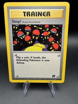 pokemon tcg asleep cards Sleep! (79/82) Team Rocket Set Pokemon Card TCG WOTC LP