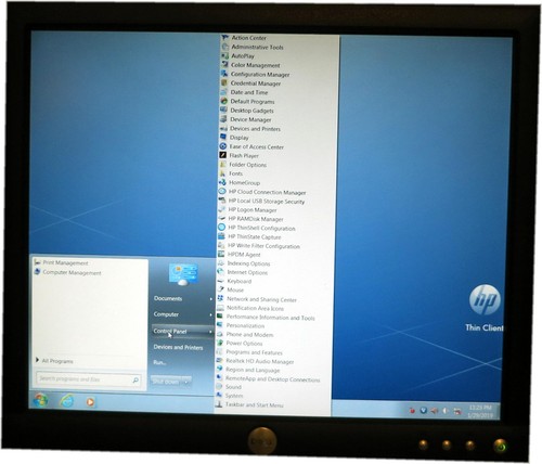 HP t520 Flexible Thin Client w/ AMD GX-212JC@1.2GHz, 4GB RAM 16GF, W7E, TPC-W016 - Picture 4 of 7