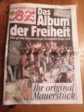 BZ Berliner Zeitung wydanie jubileuszowe 2009 z kamieniem murowym, zjednoczenie