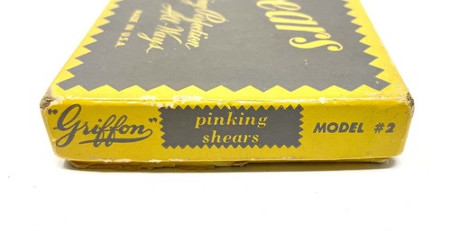 Griffon Pink All Pinking Shears Model 2 USA w/ Box - Picture 8 of 8