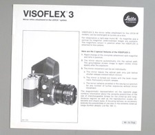 Leitz Visoflex 3, Leitz Focusing Bellows 2: Data Sheets