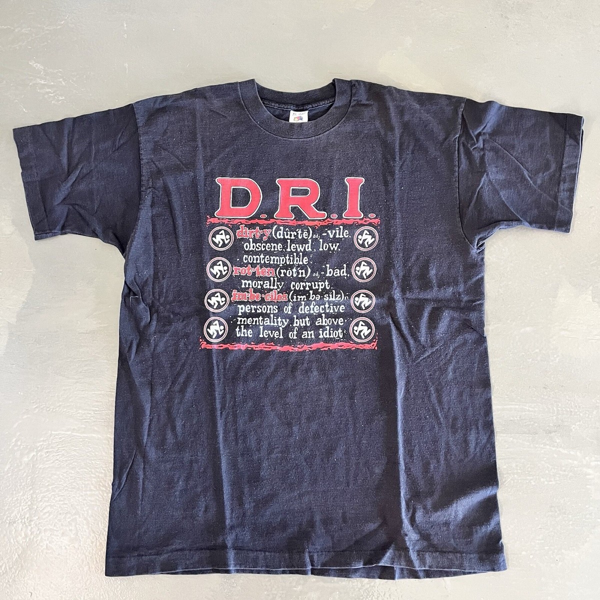 Vintage 90s DRI Shirt Punk Concert T-Shirt Dirty Rotten Vintage 90s DRI Shirt Punk Concert T-Shirt Dirty Rotten