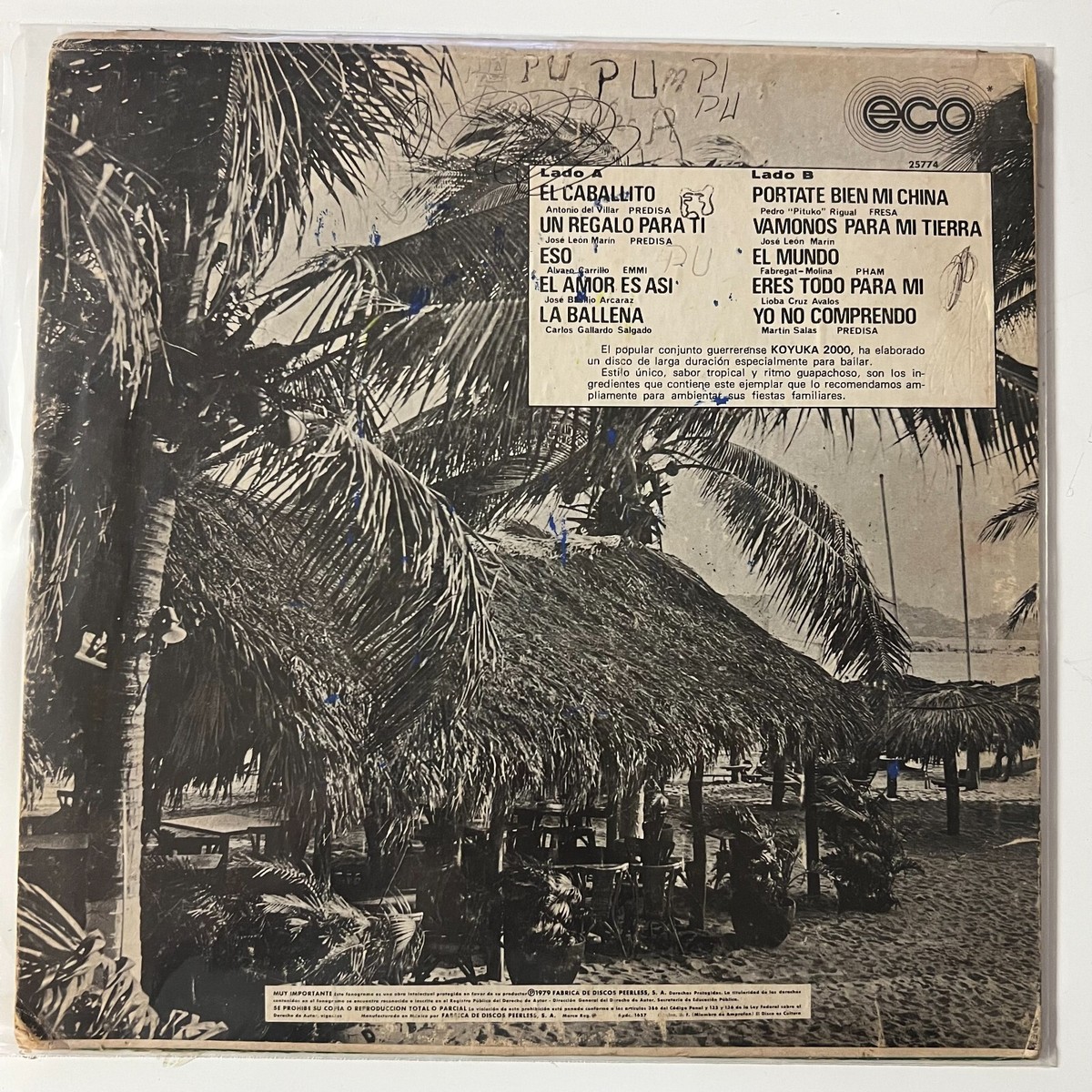 Koyuka 2000, El Caballito, 1979 Rare Mexican Lp, WOC Cumbia