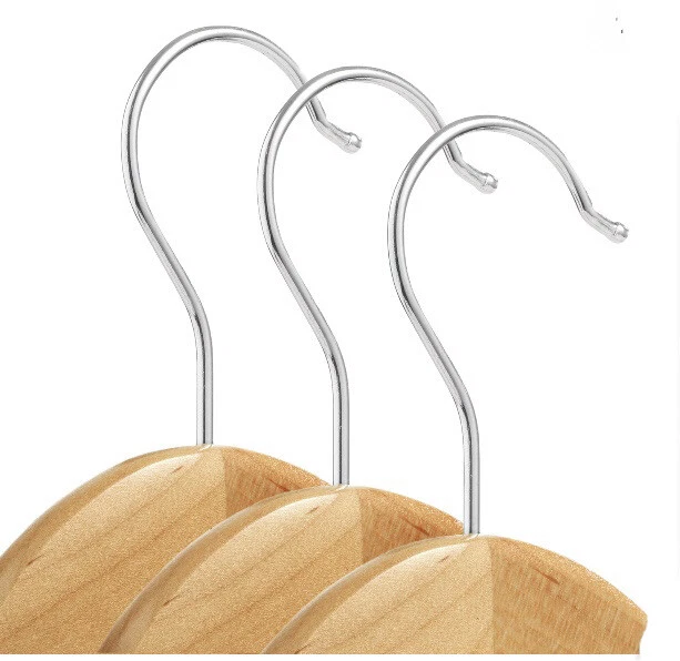 Wooden Hangers High Grade (30 PACK) Solid Wood Coat Hanger With Cut Notches - Image 4 of 4