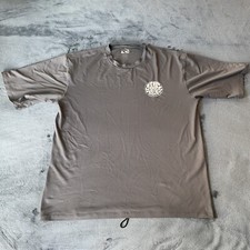 Rip Curl Short Sleeve Gray Rash Guard Logo Shirt 2XL