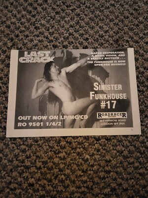 BEL1 ADVERT 5X8 SINISTER FUNKHOUSE #17 : LAST CRACK
