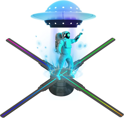 3D Hologram Fan,Hologram Fan with 700 Library Video,Animated Holographic Project