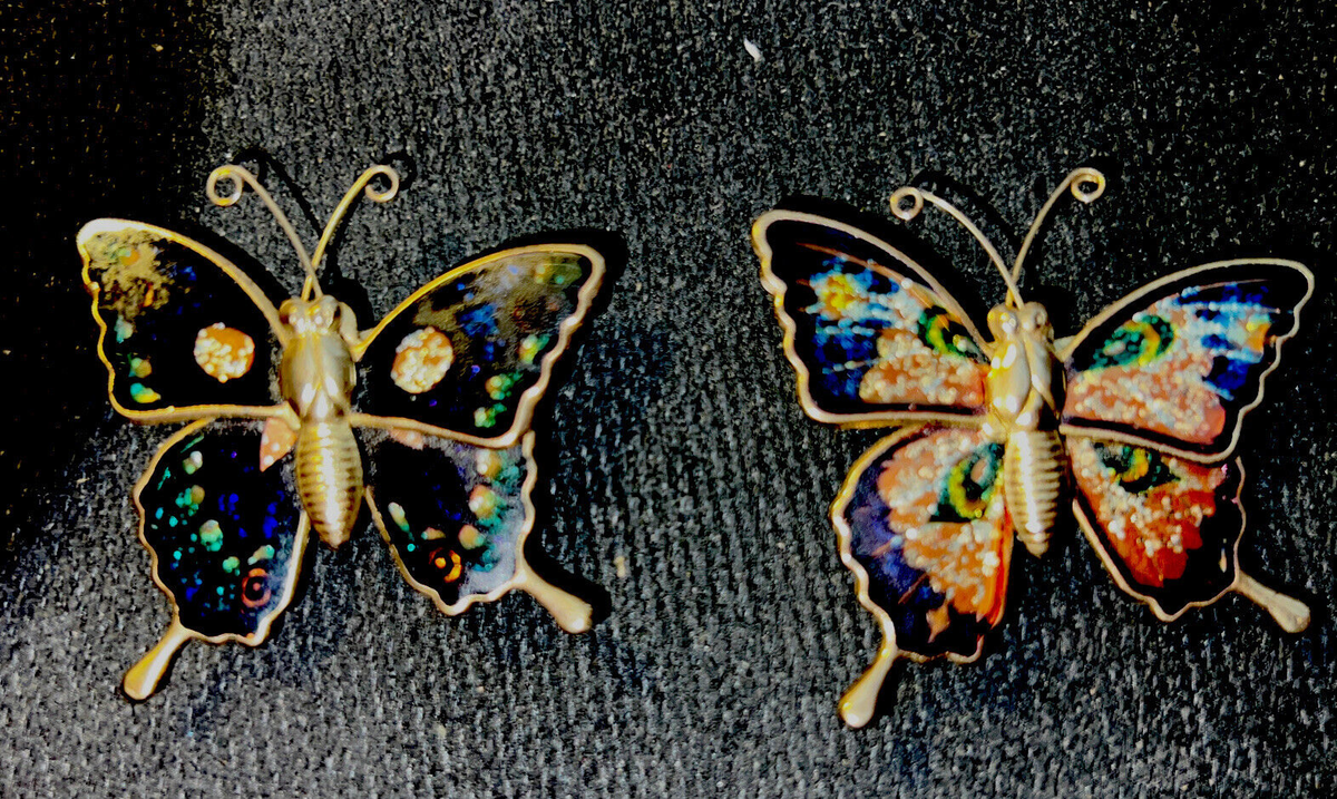 Butterflies Set of Two (2) Magnetic- NEW 2” X 2” | eBay