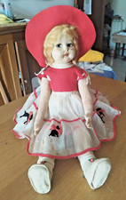 ANTICA BAMBOLA IN PANNO MISURA H 47 CM CIRCA CONDIZIONI COME DA FOTO