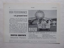 6/1951 PUB DAVID BROWN INDUSTRIAL TRACTOR TASKMASTER AVRO ASHTON SBAC AD