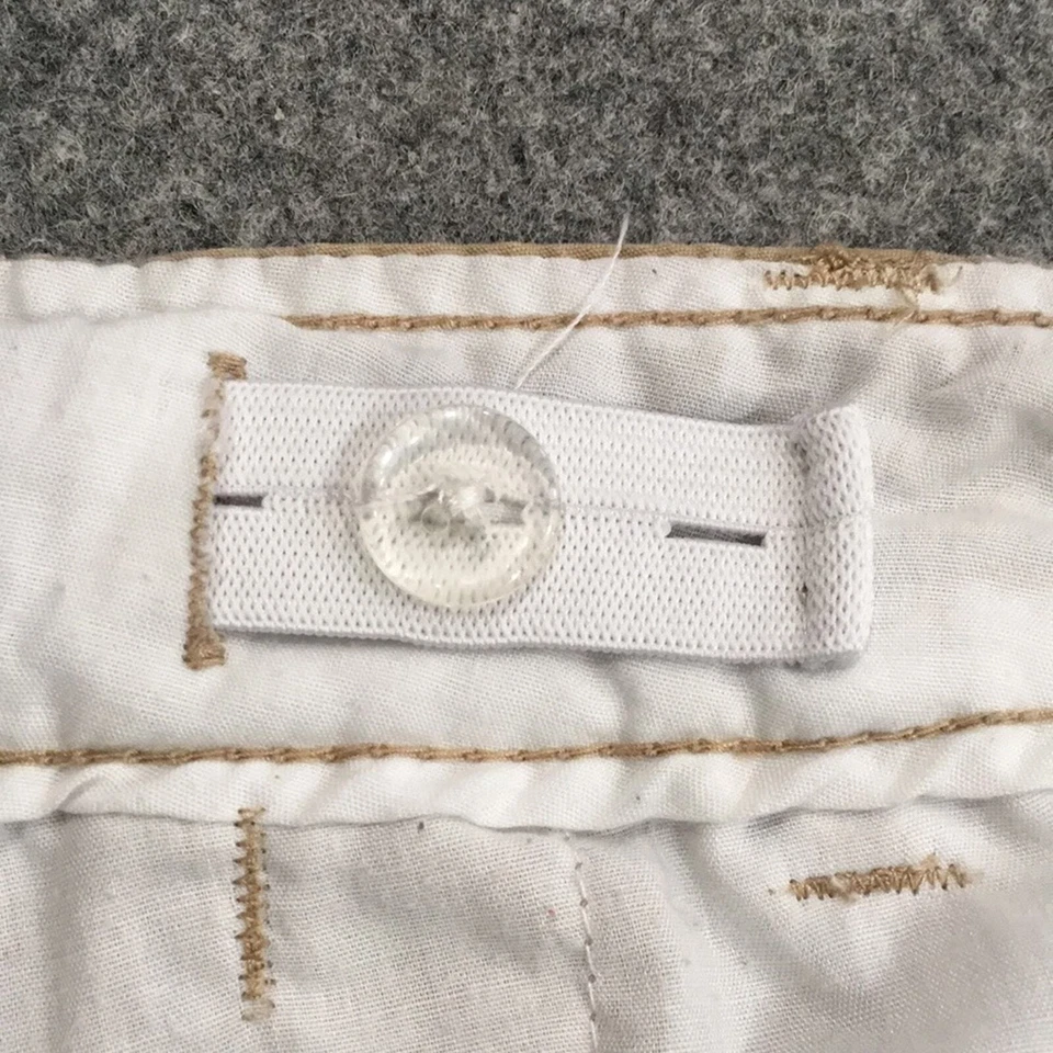 Pantalones Cortos Arizona Jean Boy Talla 16 Tostados Frente Plano Ligeros 100% Algodón Foto 3 de 4