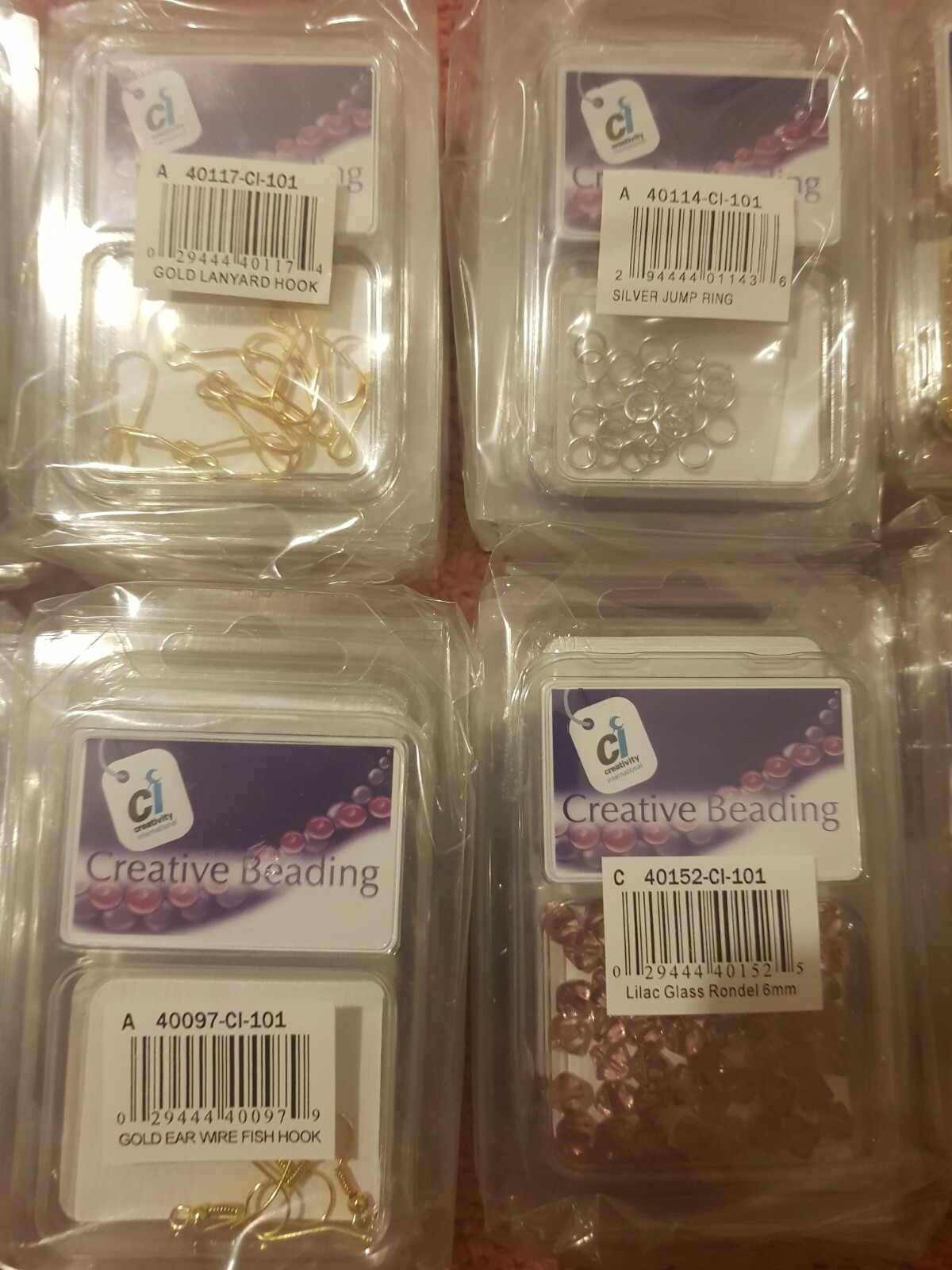 Job lot 30 packs jewellery making findings and beads. eBay