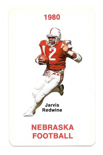 1980 Jarvis Redwine Nebraska Cornhuskers Husker Football Pocket Schedule