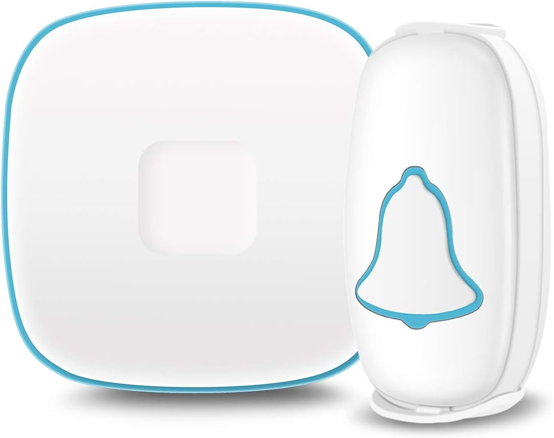 Wireless Waterproof Doorbell with 38 Melodies LED Flash 1000ft Long Range-image