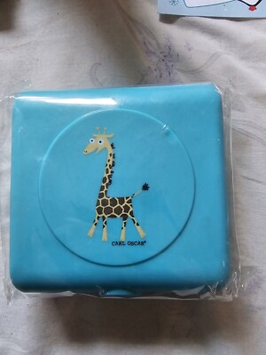 Carl Oscar Blau Kinder Multi Fächer Sandwich Reise Brotdose Giraffe