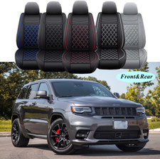 Car Seat Covers 25-seats Front Rear Full Set Pu Leather For Jeep Cherokee