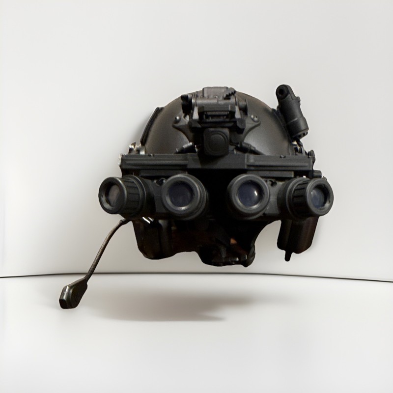 Black Helmet-Mount Night Vision Binoculars Goggles/Optic Rig