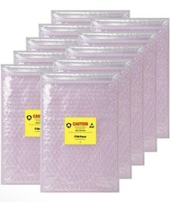 ESD Anti Static 7x11 Bubble Pouch Resealable Bag w/ Label Pocket for Electronic