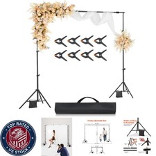 Professional 7x10 ft Photography Backdrop Stand - Portable, Sturdy Versatile