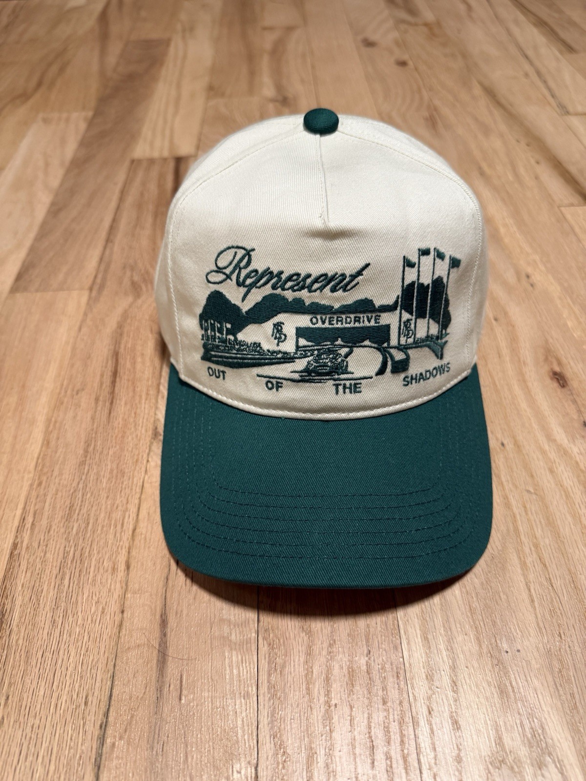 Represent Raceway Cap White Green - image 1