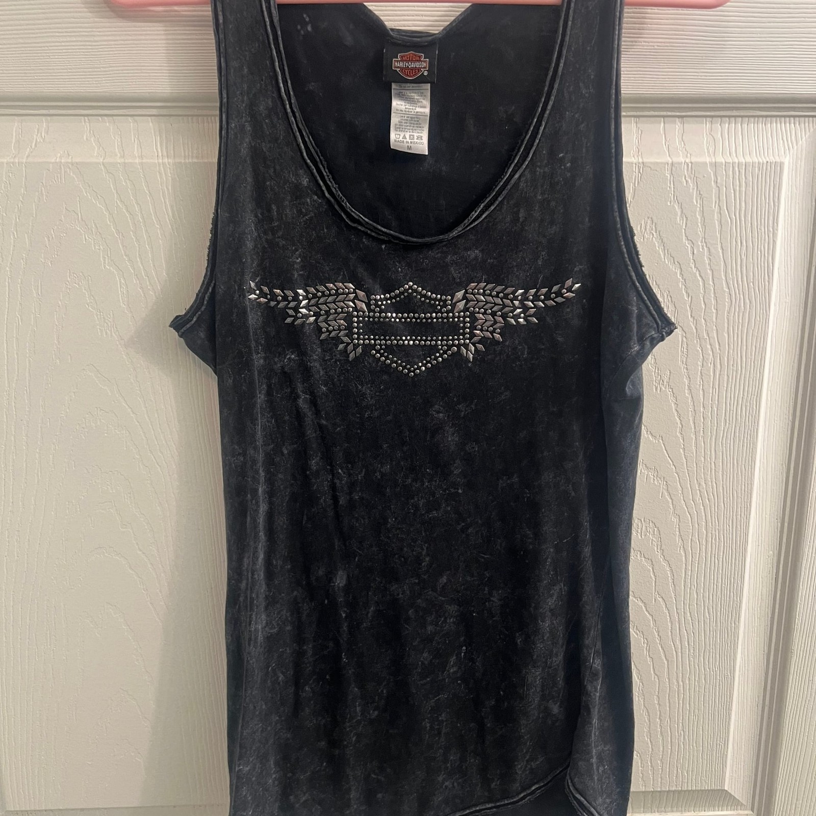 Harley-Davidson Women's Black Rhinestone Angel Wi… - image 1