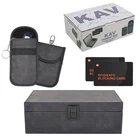 Faraday Box Extra Large with 2 Pouches and 2 RFID NFC Blocking Cards Car Key Sig
