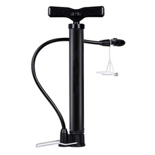Portable Floor Bike Pump Manual Air Tire Inflator Fits Presta Schrader Valves